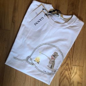 NWT GANNI Cowboy Cat Tshirt